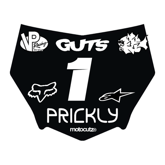 CUSTOM MOTOCUTZ FRONT PLATE DECAL