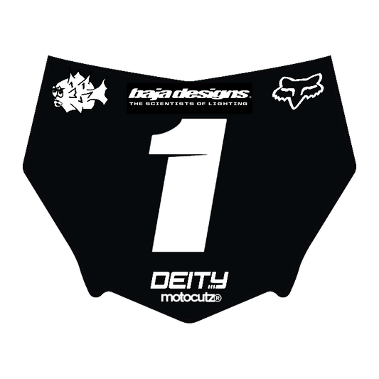 CUSTOM MOTOCUTZ FRONT PLATE DECAL