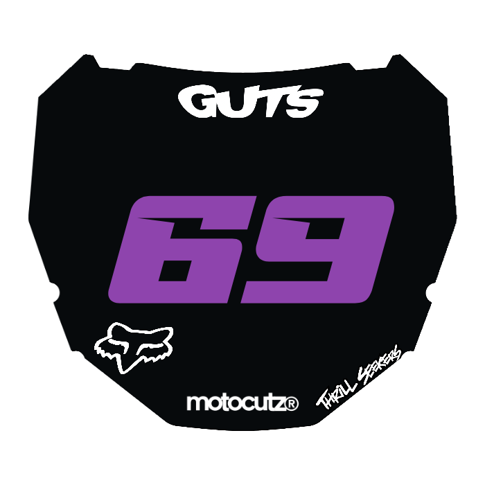 CUSTOM ODI NUMBER PLATE DECAL