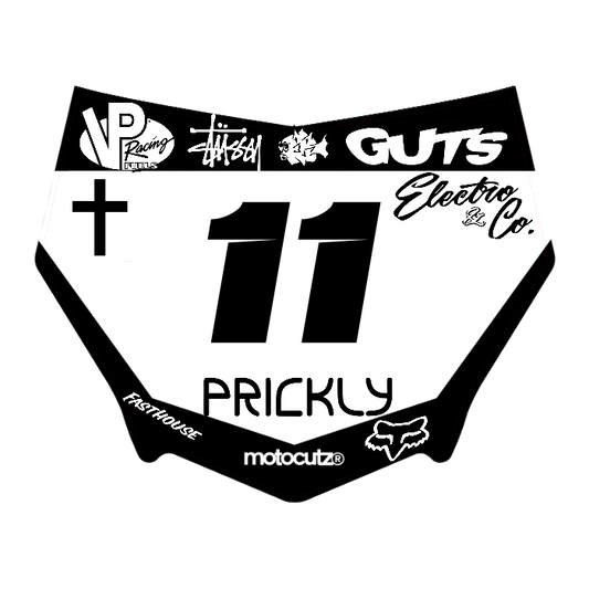 CUSTOM MOTOCUTZ FRONT PLATE DECAL