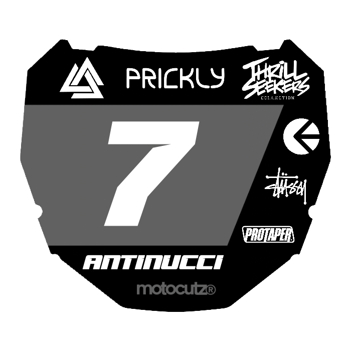 CUSTOM ODI NUMBER PLATE DECAL