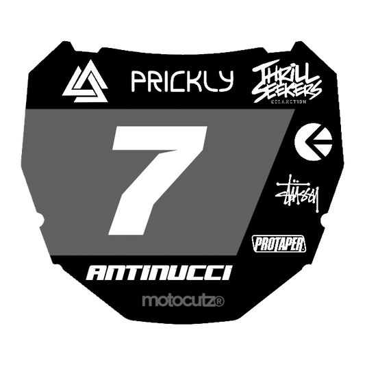 CUSTOM ODI NUMBER PLATE DECAL