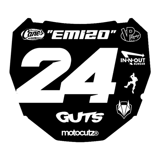 CUSTOM ODI NUMBER PLATE DECAL