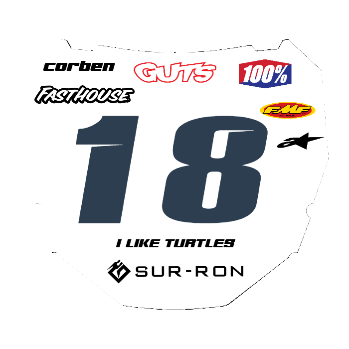 CUSTOM ODI NUMBER PLATE DECAL