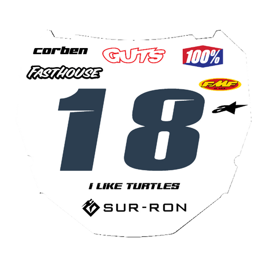 CUSTOM ODI NUMBER PLATE DECAL