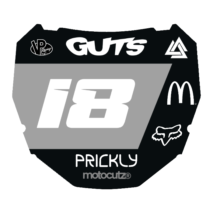CUSTOM ODI NUMBER PLATE DECAL