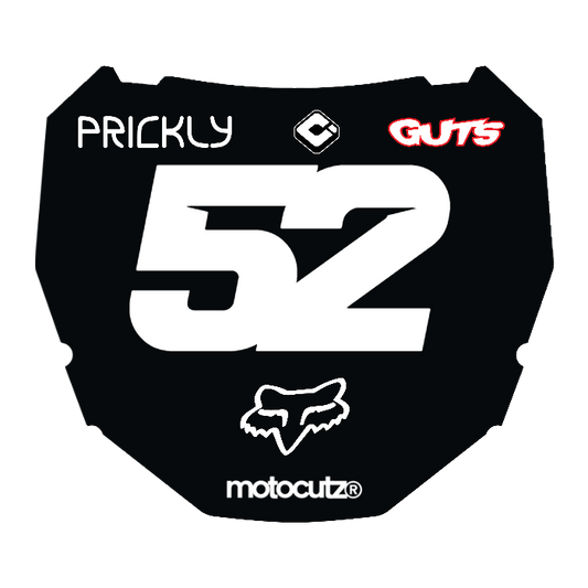 CUSTOM ODI NUMBER PLATE DECAL