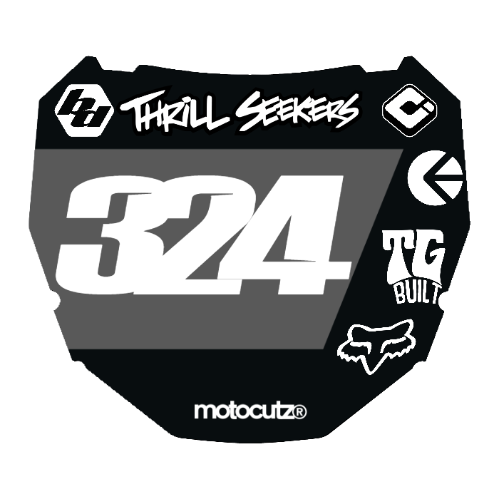 CUSTOM ODI NUMBER PLATE DECAL
