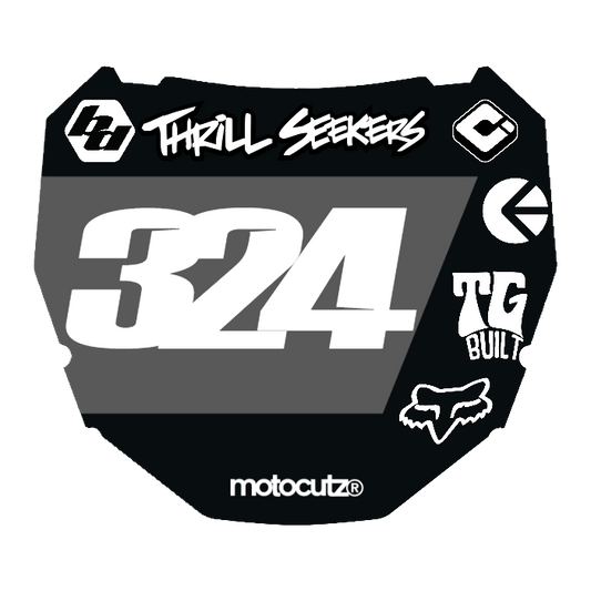 CUSTOM ODI NUMBER PLATE DECAL