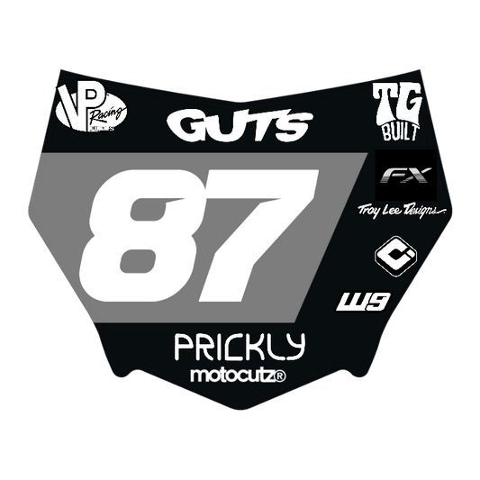 CUSTOM MOTOCUTZ FRONT PLATE DECAL