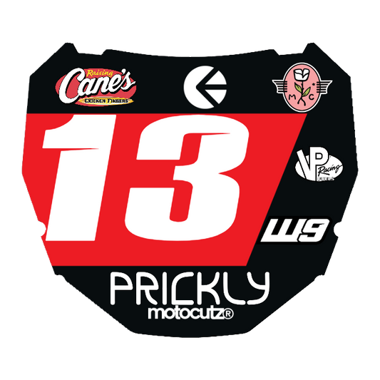 CUSTOM ODI NUMBER PLATE DECAL