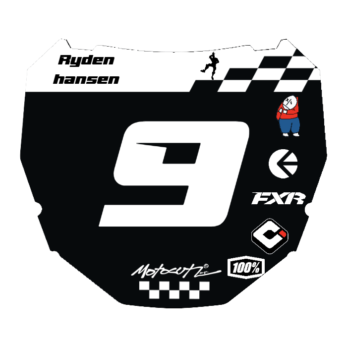 CUSTOM ODI NUMBER PLATE DECAL