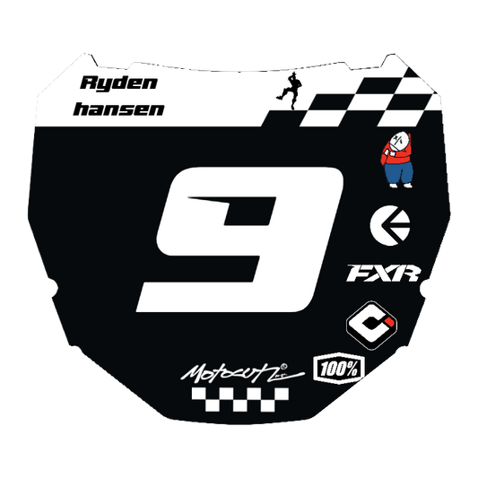 CUSTOM ODI NUMBER PLATE DECAL