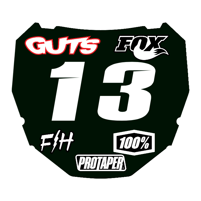CUSTOM ODI NUMBER PLATE DECAL