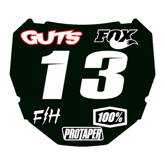 CUSTOM ODI NUMBER PLATE DECAL