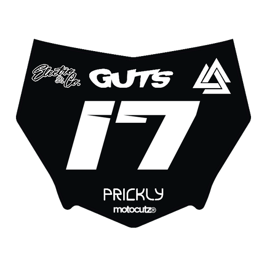 CUSTOM MOTOCUTZ FRONT PLATE DECAL