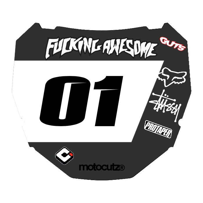 CUSTOM ODI NUMBER PLATE DECAL
