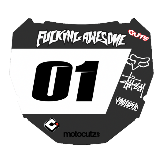 CUSTOM ODI NUMBER PLATE DECAL