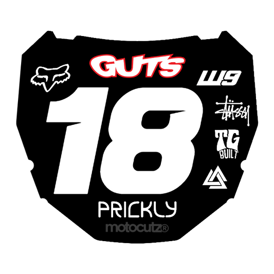 CUSTOM ODI NUMBER PLATE DECAL