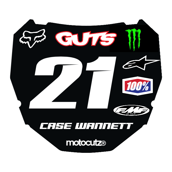 CUSTOM ODI NUMBER PLATE DECAL
