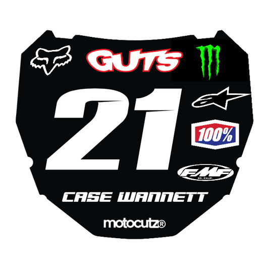 CUSTOM ODI NUMBER PLATE DECAL
