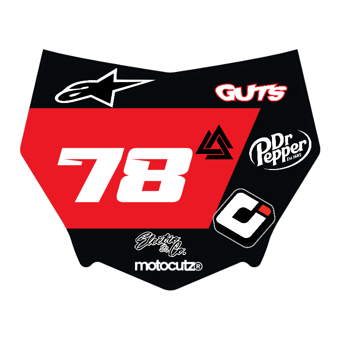 CUSTOM MOTOCUTZ FRONT PLATE DECAL