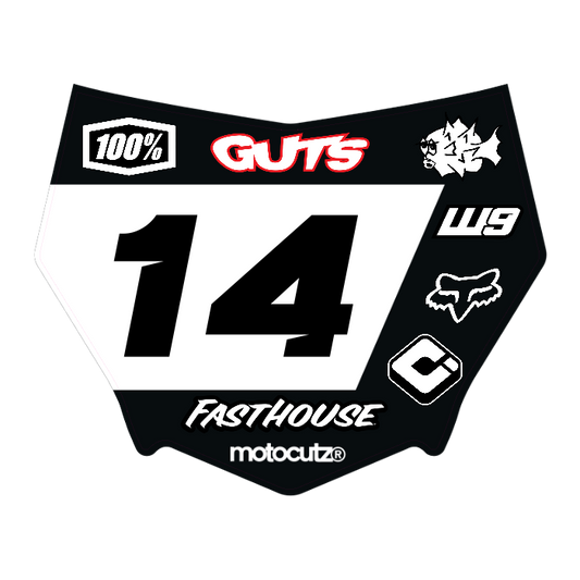 CUSTOM MOTOCUTZ FRONT PLATE DECAL