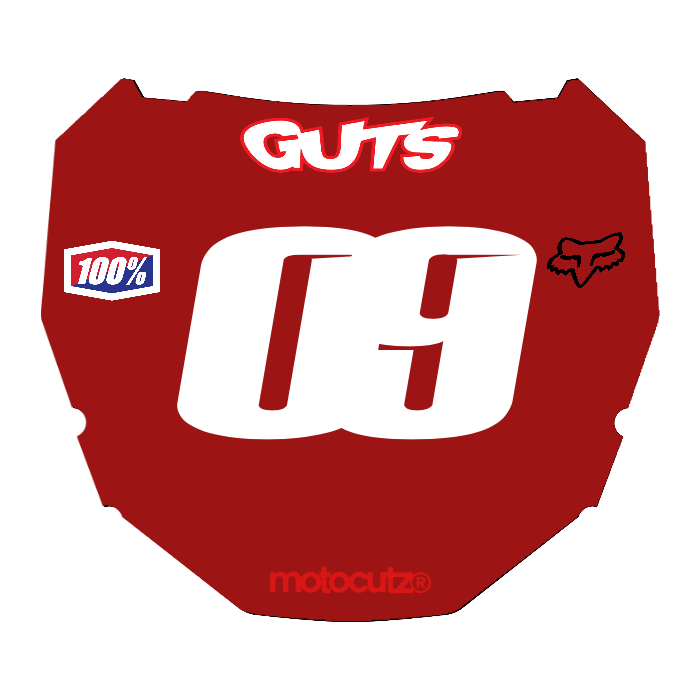 CUSTOM ODI NUMBER PLATE DECAL