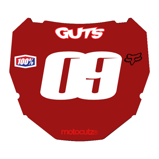CUSTOM ODI NUMBER PLATE DECAL