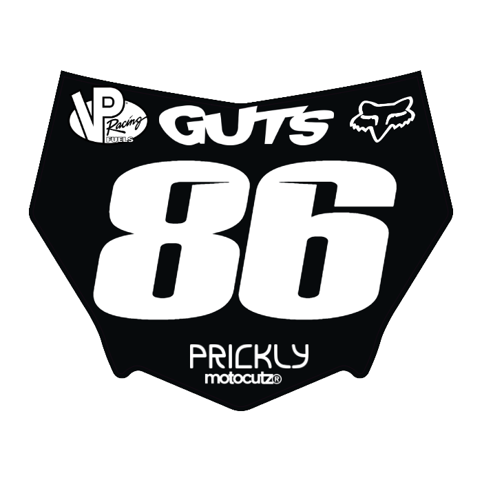 CUSTOM MOTOCUTZ FRONT PLATE DECAL