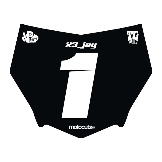 CUSTOM MOTOCUTZ FRONT PLATE DECAL