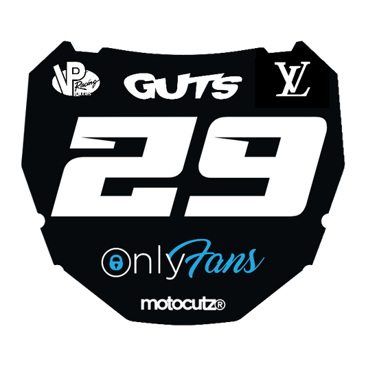CUSTOM ODI NUMBER PLATE DECAL