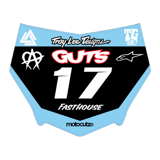 CUSTOM MOTOCUTZ FRONT PLATE DECAL