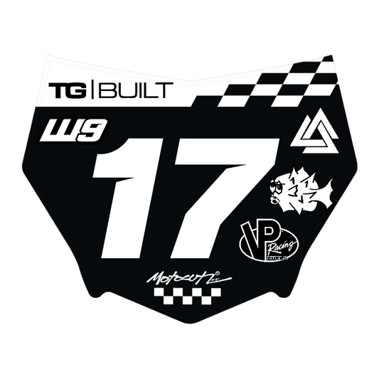 CUSTOM MOTOCUTZ FRONT PLATE DECAL