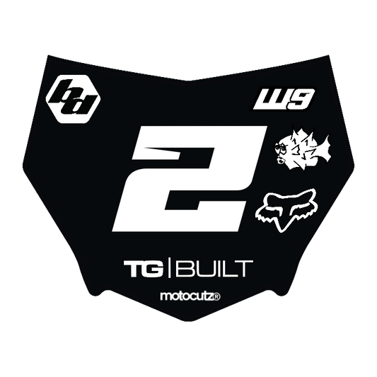 CUSTOM MOTOCUTZ FRONT PLATE DECAL