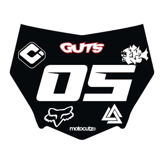 CUSTOM MOTOCUTZ FRONT PLATE DECAL