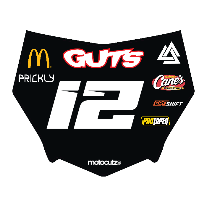 CUSTOM MOTOCUTZ FRONT PLATE DECAL