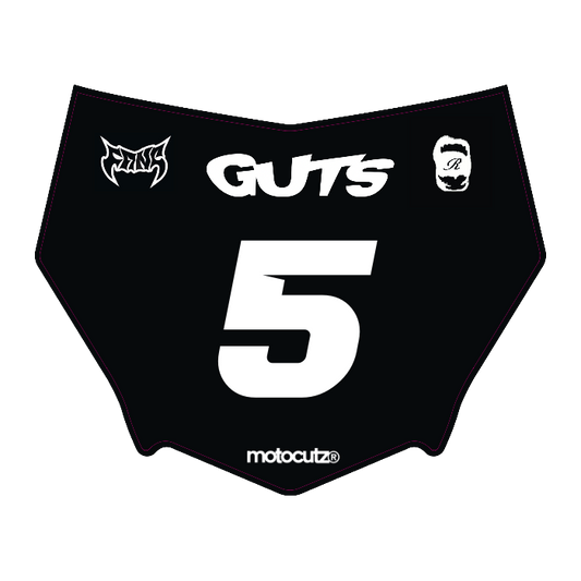 CUSTOM MOTOCUTZ FRONT PLATE DECAL