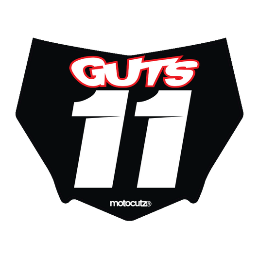CUSTOM MOTOCUTZ FRONT PLATE DECAL