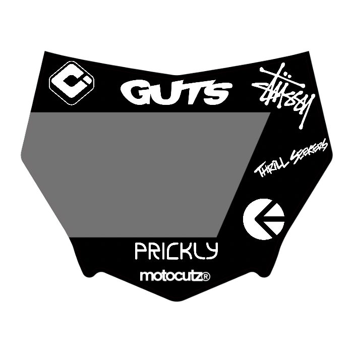 CUSTOM MOTOCUTZ FRONT PLATE DECAL