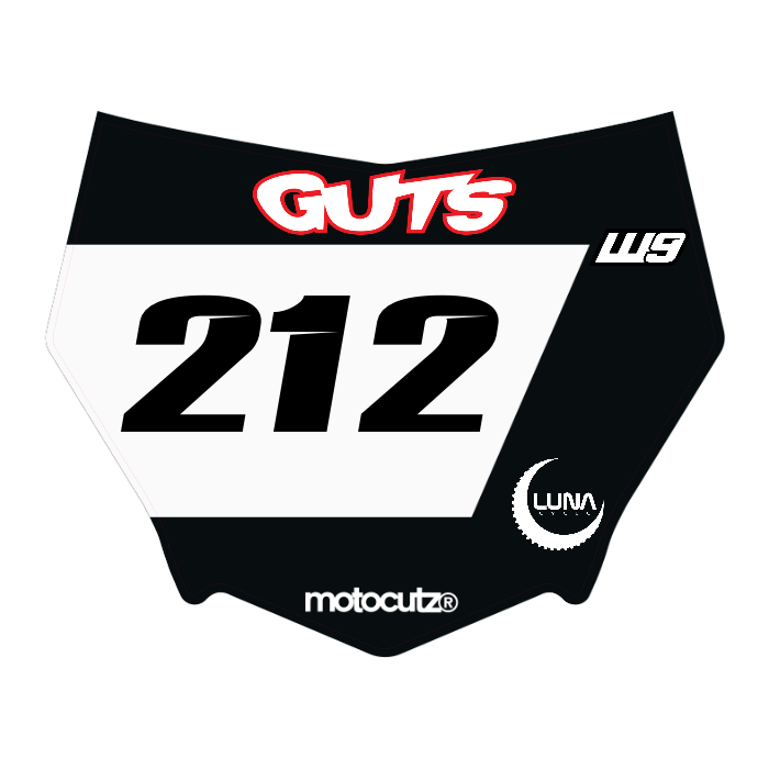 CUSTOM MOTOCUTZ FRONT PLATE DECAL