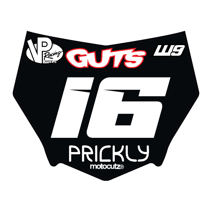 CUSTOM MOTOCUTZ FRONT PLATE DECAL