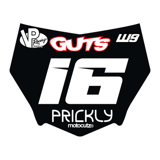 CUSTOM MOTOCUTZ FRONT PLATE DECAL
