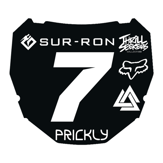 CUSTOM ODI NUMBER PLATE DECAL