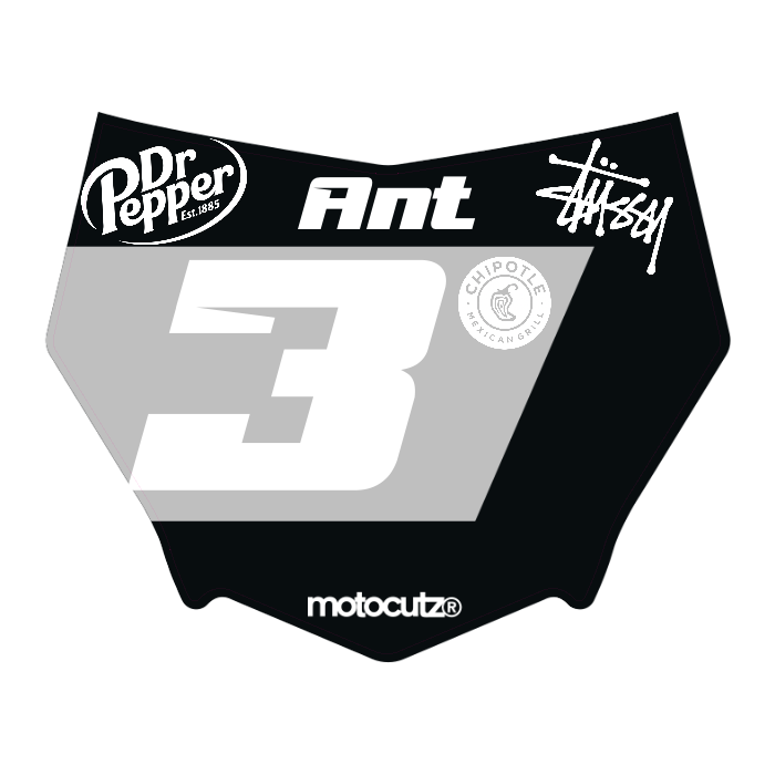 CUSTOM MOTOCUTZ FRONT PLATE DECAL