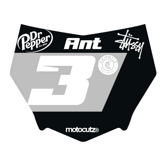 CUSTOM MOTOCUTZ FRONT PLATE DECAL