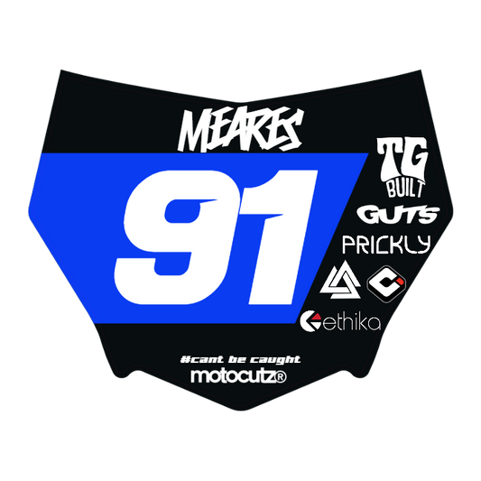 CUSTOM MOTOCUTZ FRONT PLATE DECAL