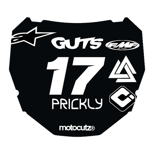 CUSTOM ODI NUMBER PLATE DECAL