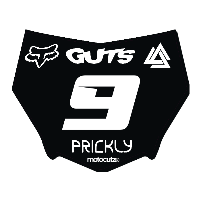 CUSTOM MOTOCUTZ FRONT PLATE DECAL