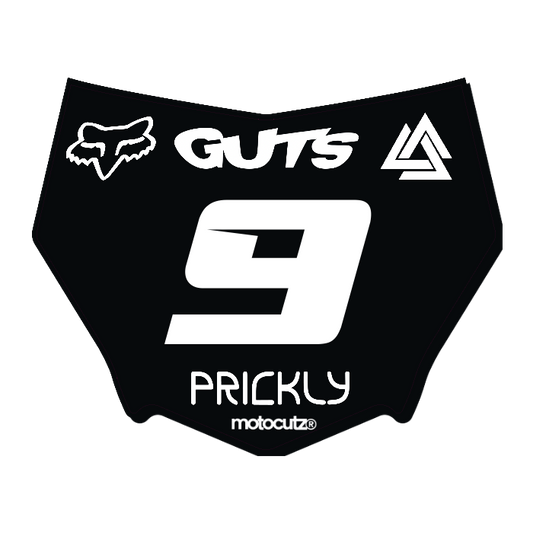 CUSTOM MOTOCUTZ FRONT PLATE DECAL